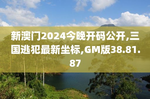 新澳門2024今晚開碼公開,三國逃犯最新坐標,GM版38.81.87