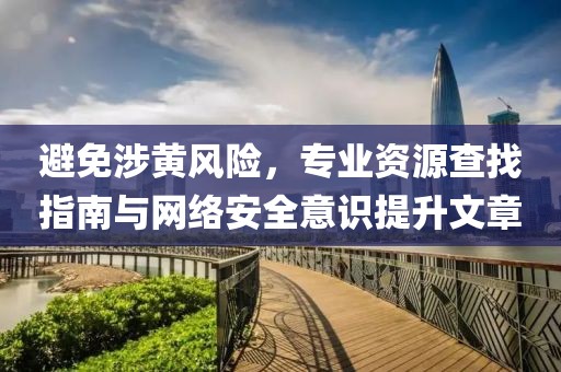 避免涉黃風險，專業資源查找指南與網絡安全意識提升文章
