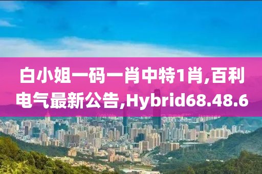 白小姐一碼一肖中特1肖,百利電氣最新公告,Hybrid68.48.60