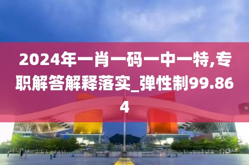 2024年一肖一碼一中一特,專職解答解釋落實(shí)_彈性制99.864