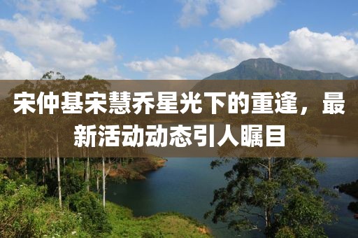 宋仲基宋慧喬星光下的重逢，最新活動動態引人矚目