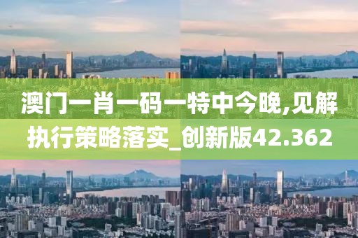澳門一肖一碼一特中今晚,見解執行策略落實_創新版42.362