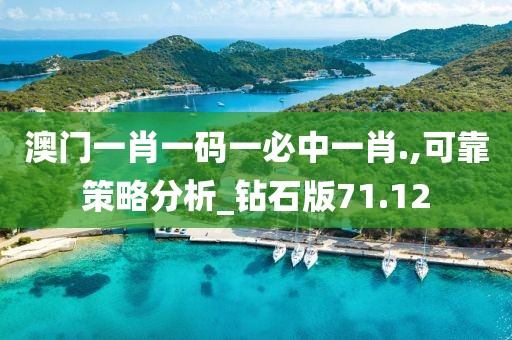 澳門一肖一碼一必中一肖.,可靠策略分析_鉆石版71.12