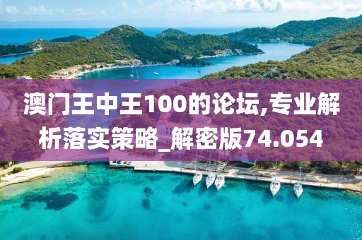 澳門王中王100的論壇,專業解析落實策略_解密版74.054