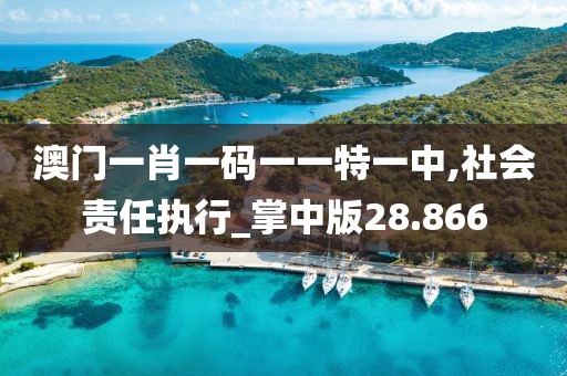 澳門一肖一碼一一特一中,社會責任執行_掌中版28.866