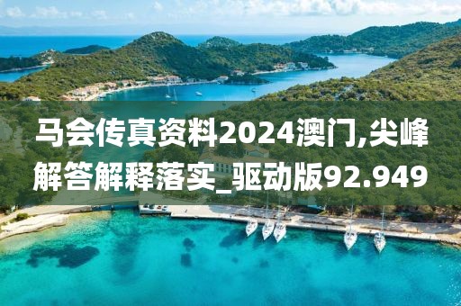 馬會傳真資料2024澳門,尖峰解答解釋落實_驅動版92.949