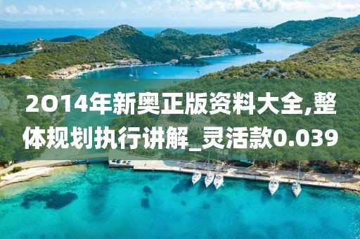 2O14年新奧正版資料大全,整體規劃執行講解_靈活款0.039