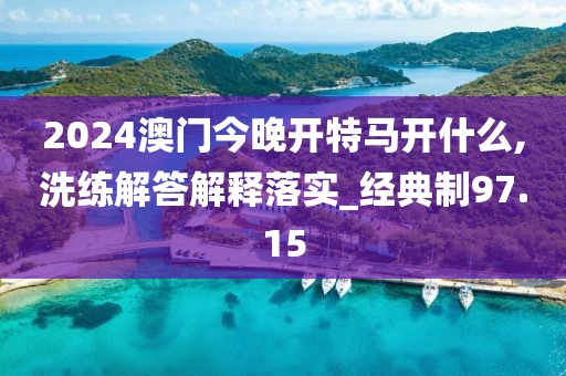 2024澳門今晚開特馬開什么,洗練解答解釋落實_經典制97.15