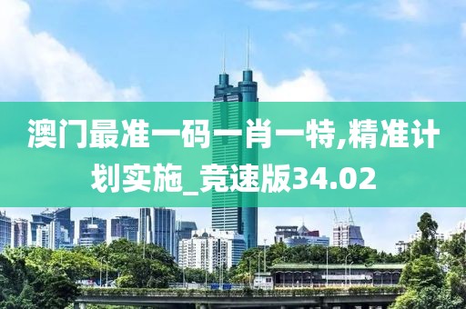澳門最準一碼一肖一特,精準計劃實施_競速版34.02