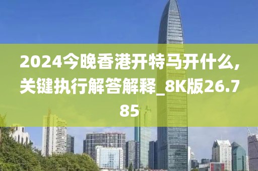 2024今晚香港開特馬開什么,關鍵執(zhí)行解答解釋_8K版26.785
