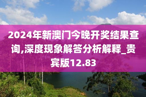 2024年新澳門今晚開獎結果查詢,深度現象解答分析解釋_貴賓版12.83