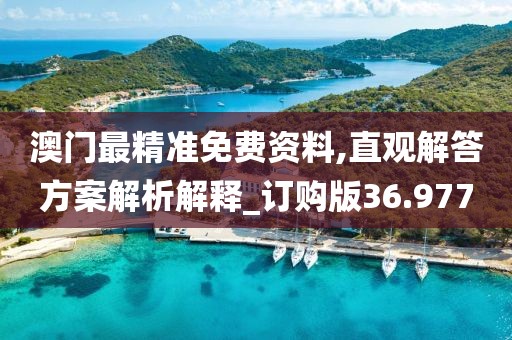 澳門最精準免費資料,直觀解答方案解析解釋_訂購版36.977
