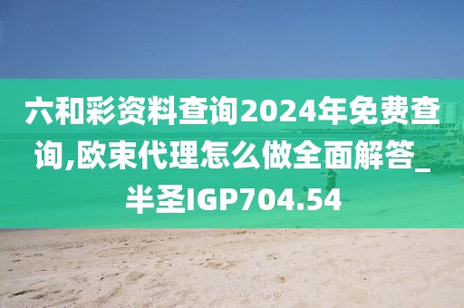 六和彩資料查詢2024年免費查詢,歐束代理怎么做全面解答_半圣IGP704.54