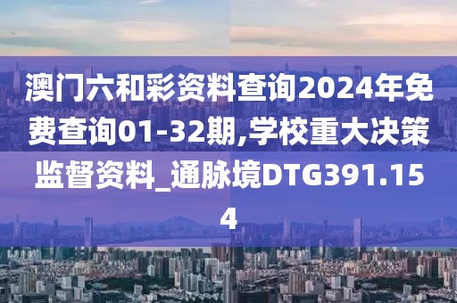 澳門(mén)六和彩資料查詢2024年免費(fèi)查詢01-32期,學(xué)校重大決策監(jiān)督資料_通脈境DTG391.154