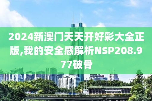 2024新澳門天天開好彩大全正版,我的安全感解析NSP208.977破骨