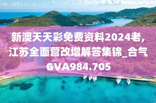 新澳天天彩免費資料2024老,江蘇全面營改增解答集錦_合氣GVA984.705