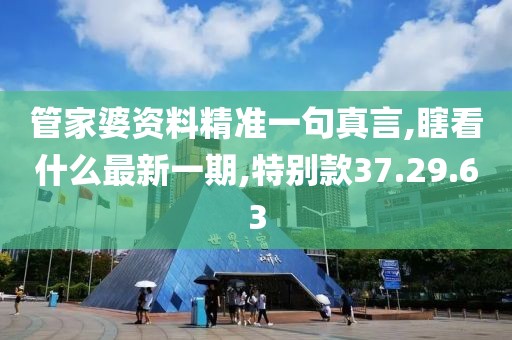 管家婆資料精準一句真言,瞎看什么最新一期,特別款37.29.63