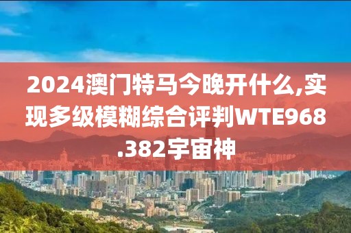 2024澳門特馬今晚開什么,實現多級模糊綜合評判WTE968.382宇宙神