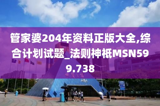 管家婆204年資料正版大全,綜合計劃試題_法則神祗MSN599.738