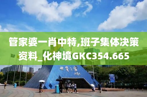 管家婆一肖中特,班子集體決策資料_化神境GKC354.665