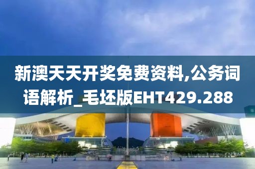 新澳天天開獎免費資料,公務詞語解析_毛坯版EHT429.288