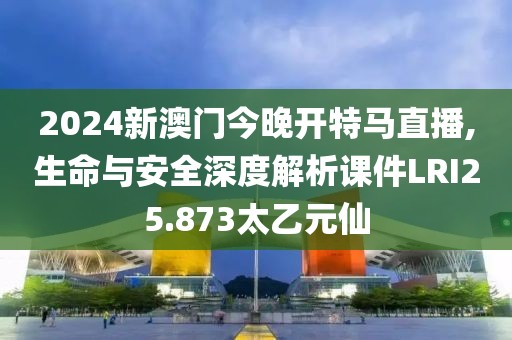 2024新澳門今晚開特馬直播,生命與安全深度解析課件LRI25.873太乙元仙
