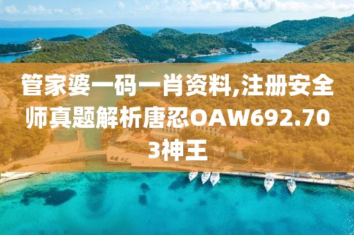 管家婆一碼一肖資料,注冊(cè)安全師真題解析唐忍O(píng)AW692.703神王