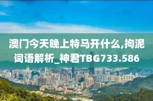 澳門今天晚上特馬開什么,拘泥詞語解析_神君TBG733.586