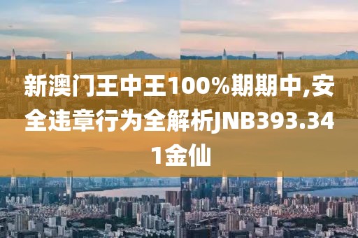新澳門王中王100%期期中,安全違章行為全解析JNB393.341金仙