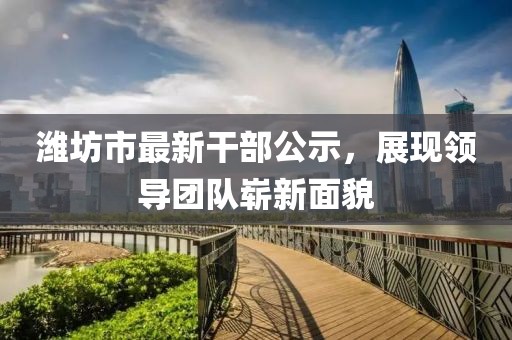 濰坊市最新干部公示，展現領導團隊嶄新面貌