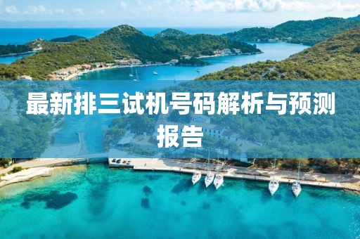 最新排三試機號碼解析與預測報告