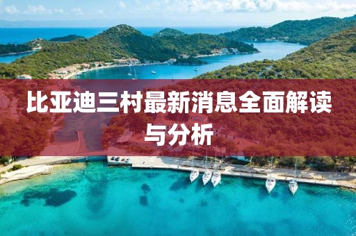 比亞迪三村最新消息全面解讀與分析