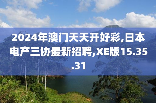 2024年澳門天天開好彩,日本電產三協最新招聘,XE版15.35.31
