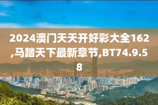 2024澳門天天開好彩大全162,馬踏天下最新章節,BT74.9.58