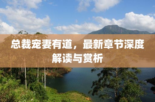 總裁寵妻有道，最新章節深度解讀與賞析