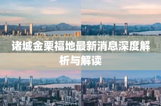 諸城金栗福地最新消息深度解析與解讀