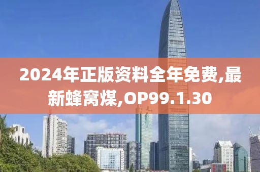 2024年正版資料全年免費,最新蜂窩煤,OP99.1.30