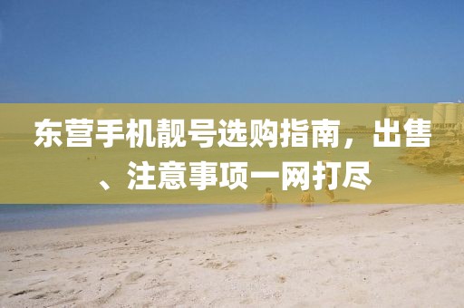 東營手機(jī)靚號(hào)選購指南，出售、注意事項(xiàng)一網(wǎng)打盡