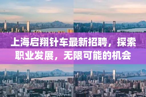 上海啟翔針車最新招聘，探索職業(yè)發(fā)展，無限可能的機會