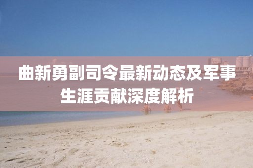 曲新勇副司令最新動態及軍事生涯貢獻深度解析