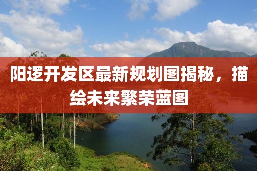 陽邏開發區最新規劃圖揭秘，描繪未來繁榮藍圖