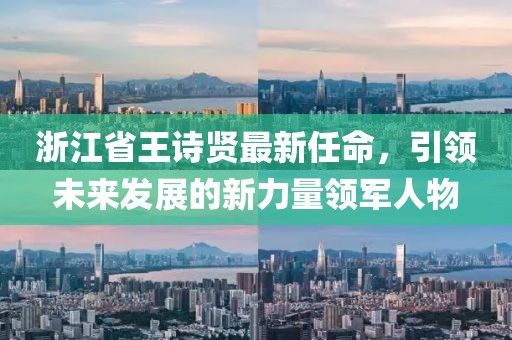 浙江省王詩(shī)賢最新任命，引領(lǐng)未來(lái)發(fā)展的新力量領(lǐng)軍人物
