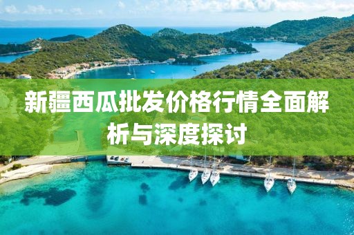新疆西瓜批發價格行情全面解析與深度探討
