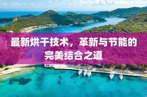 最新烘干技術(shù)，革新與節(jié)能的完美結(jié)合之道