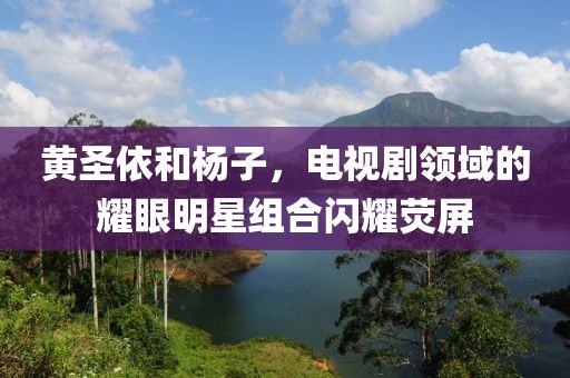 黃圣依和楊子，電視劇領域的耀眼明星組合閃耀熒屏