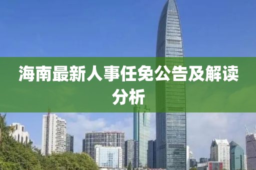 海南最新人事任免公告及解讀分析