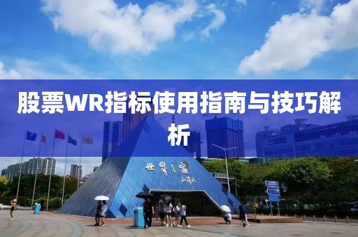 股票WR指標(biāo)使用指南與技巧解析