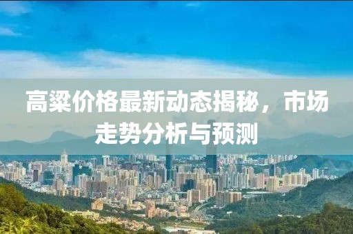 高粱價(jià)格最新動(dòng)態(tài)揭秘，市場(chǎng)走勢(shì)分析與預(yù)測(cè)