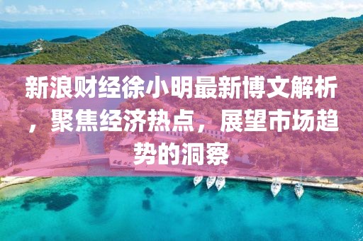 新浪財經(jīng)徐小明最新博文解析，聚焦經(jīng)濟熱點，展望市場趨勢的洞察
