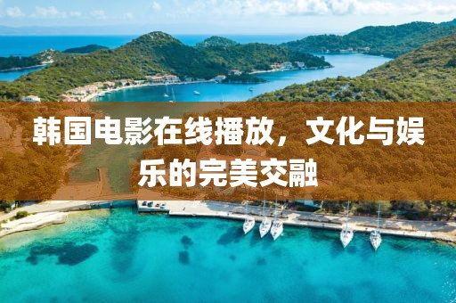 韓國電影在線播放，文化與娛樂的完美交融